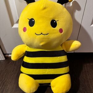 Plush large honey bee rose cheeks stuffed animal soft